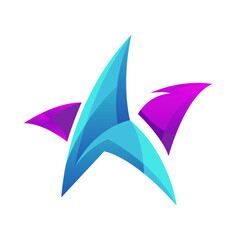 Abstract Color Star Logo Symbol