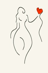 silhouette of a womankind art illustration design 