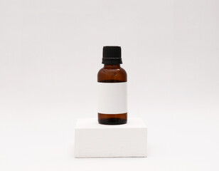 Product bottle mockup. Blank label. Realistic mockup