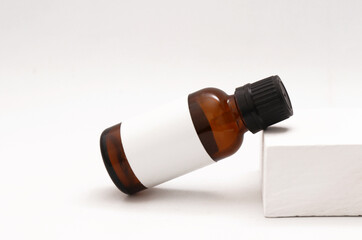Product bottle mockup. Blank label. Realistic mockup