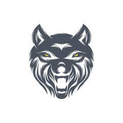 Wolf Mascot Vector Logo Design
