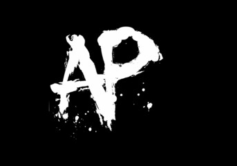 Simple and clean graphic of AP initial letter