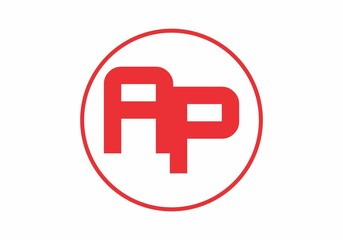Simple and clean graphic of AP initial letter