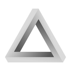 Penrose triangle isolated. vector illustration