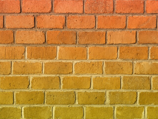 orange color brick wall texture