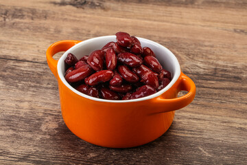 Canned red Kidney in the bowl