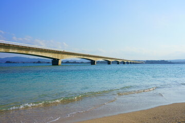 Fototapeta na wymiar 【沖縄県】古宇利大橋 / 【Okinawa】Kouri Bridge