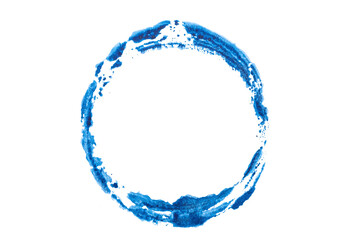 blue abstract watercolor paint brush stroke texture isolated on white background for logo and banner. design, creative, and illustration.