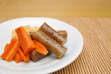三種の根菜の味噌漬け