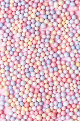 Background of pastel colored balls. Abstract background