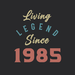 Living Legend since 1985, Born in 1985 vintage design vector