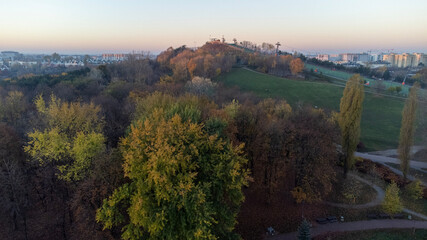 sunset over the river