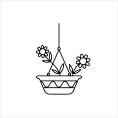 Hanging House Plants Icon, Hanging Plants In Pot