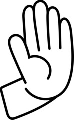 hand stop icon