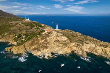 Cap Bear lighthouse and coastline - 466524177
