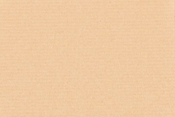 Close up of brown carton, cardbox or cardboard paper background texture flat lay