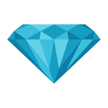 Illustration of diamond beautiful precious stone. Image for jewelry.