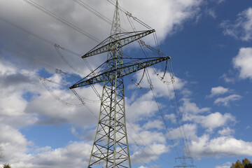 Elektrizität Leitung Strom Mast Energie Erzeugung