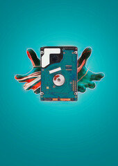 Naklejka premium hard drive