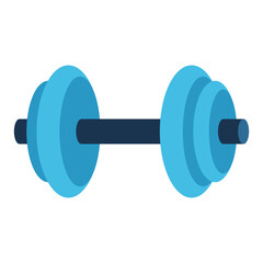 Icon of dumbbell. Sport equipment illustration. For training and competition design.