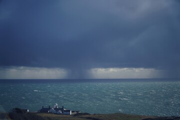 storm clouds over the sea