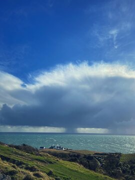 storm over the sea