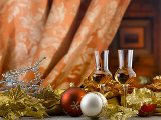 At Christmas it is nice to spend a family day with a toast in a warm and festive environment