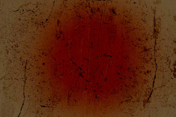 old stone surface with rust, bloody background, scratched dirty wall