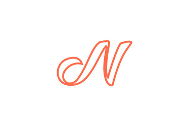 N alphabet letter logo icon. Creative design for company and business