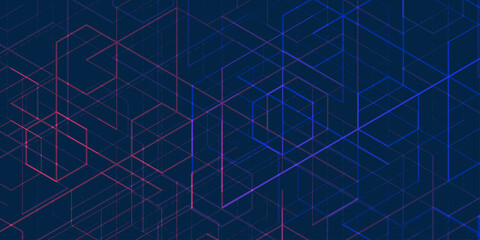 Technology background .Geometric lines.Abstract tech.Technical drawing.Vector illustration.