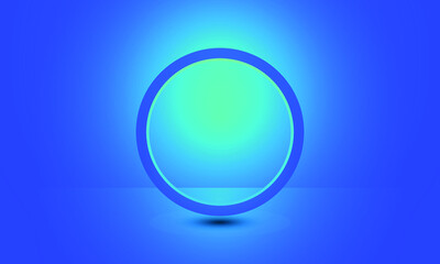 design and vector circle with background studio blue color