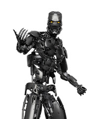 Fototapeta premium cyborg is calling you