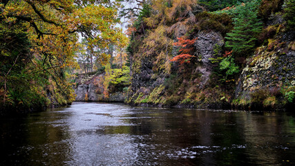 The Aigas Gorge in Autumn colours
