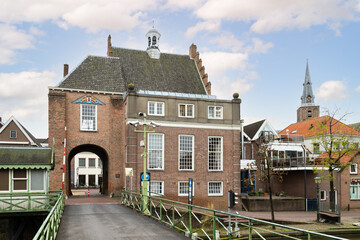 The Old Town Hall with the only remaining city gate of Montfoort.