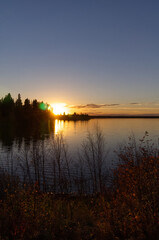 A Beautiful Sunset at Astotin Lake