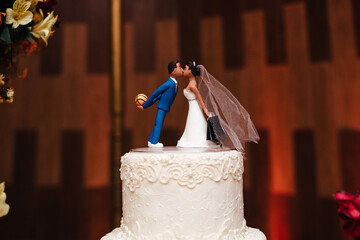wedding decoration - custom cake topper for wedding cake