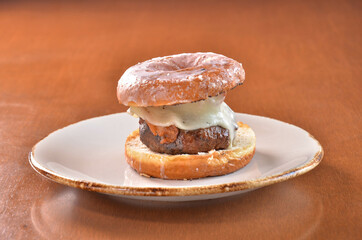 Dry Aged Brisket Burger Donut