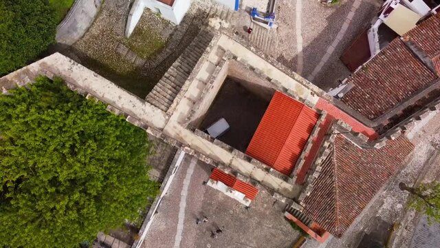 Obidos-Portugal Aerea sobre a Porta da Vila