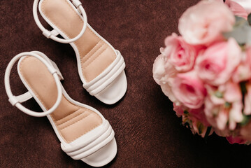 bridal accessories - white shoes for brides to wear during wedding ceremony