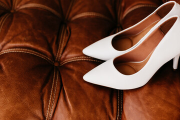 bridal accessories - white shoes for brides to wear during wedding ceremony