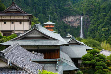 和歌山県那智勝浦町 熊野那智大社、青岸渡寺と那智の滝
