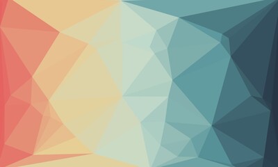 vibrant colorful geometric background with mosaic design