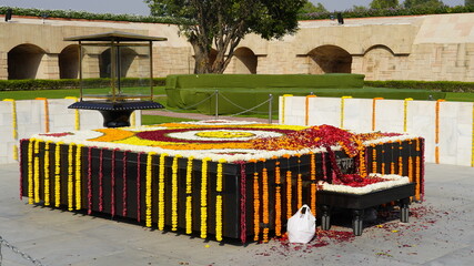Raj Ghat is a memorial dedicated to Mahatma Gandhi in Delhi, - obrazy, fototapety, plakaty