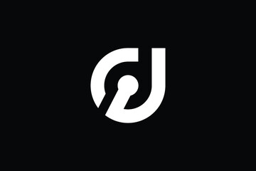 CJ logo letter design on luxury background. JC logo monogram initials letter concept. CJ icon logo design. JC elegant and Professional letter icon design on black background. C J JC CJ