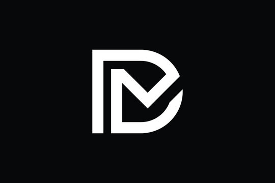 recommend clip art: DM logo letter design on luxury background. MD logo monogram initials letter concept. DM icon logo design. MD elegant and Professional letter icon design on black background. D M MD DM