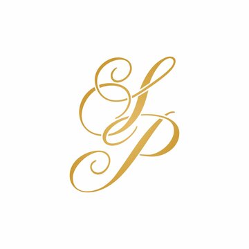 majestic gold SP initials logo