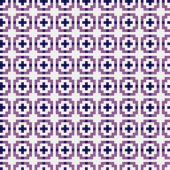 Abstract Cross Pattern generative computational art illustration