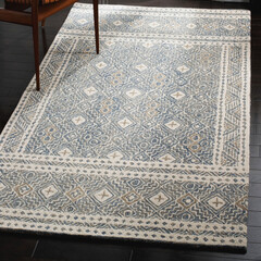 Modern geometry living area floor rug texture design.