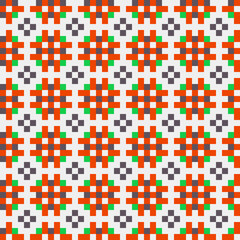 Fototapeta premium Abstract Cross Pattern generative computational art illustration