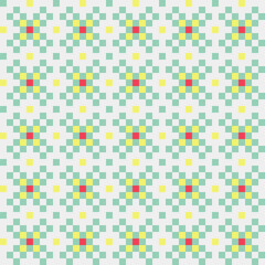 Abstract Cross Pattern generative computational art illustration